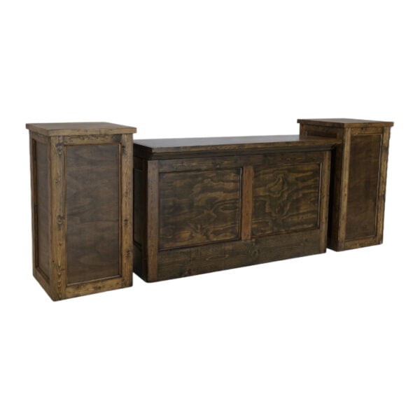 Adele Walnut Bar with Pedestal
