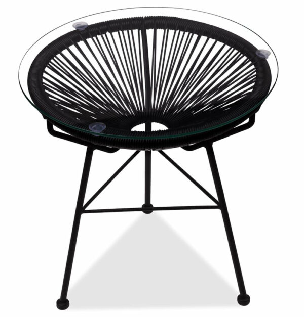 Black Acapulco Side Table - Image 3