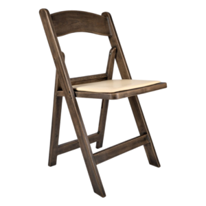 Folding Fruitwood Chair rental – Illusions Rentals