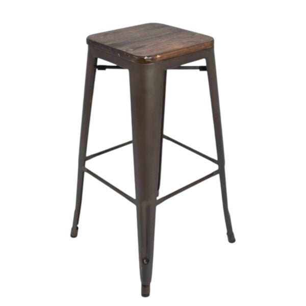 Philia Rustic Metal Barstool