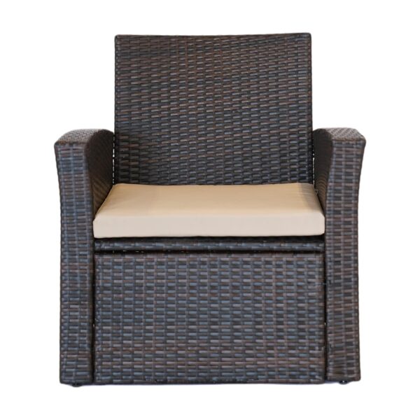 Espresso Rattan Side Chair - Image 2