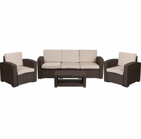 Espresso Rattan Side Chair - Image 2