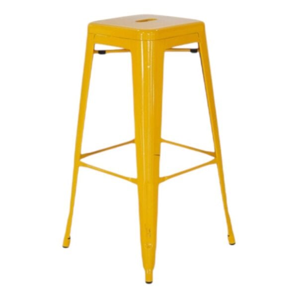 Yellow Metal Barstool