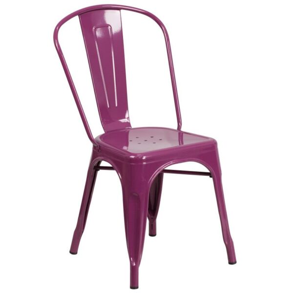 Purple Metal Chair