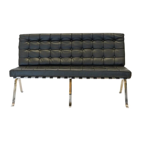 Black and Chrome Retro Sofa