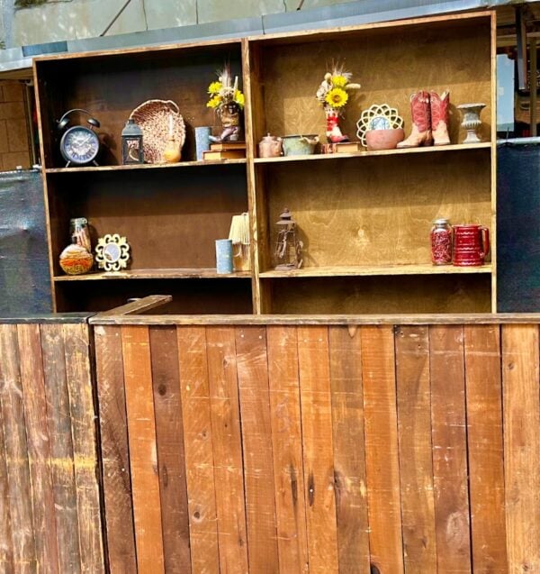 Stained Shelve Bar Back