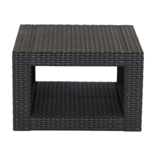 Rattan End Table (Espresso)