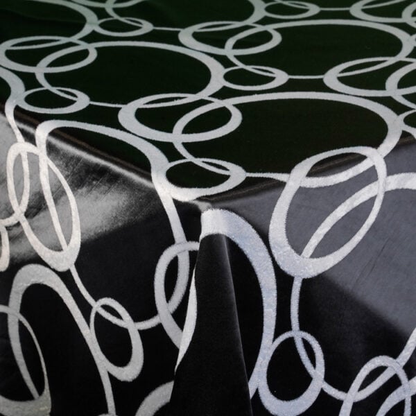 Black Cirque Jaquard - Tablecloth