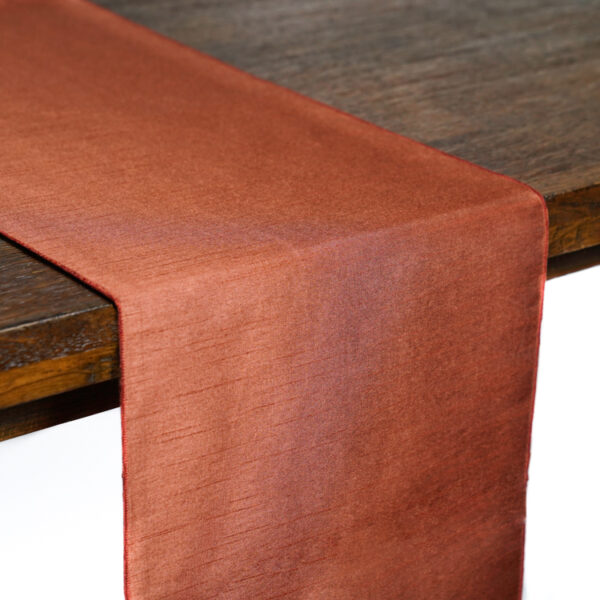 Copper Shantung Table Runner