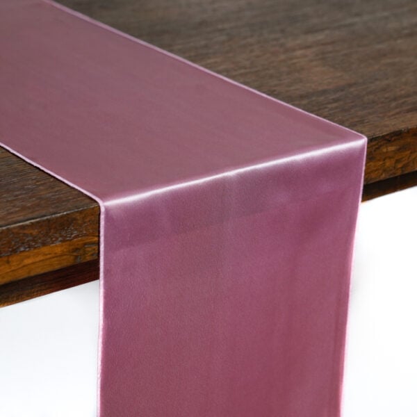 Dusty Rose Satin Table Runner