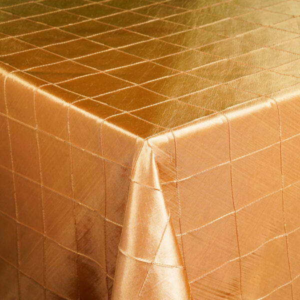 Gold Pintuck Tablecloth - 3119