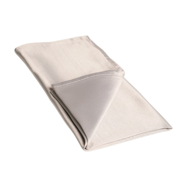 Grey/Silver Satin Napkin