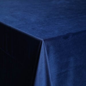 Indigo Velvet Tablecloth