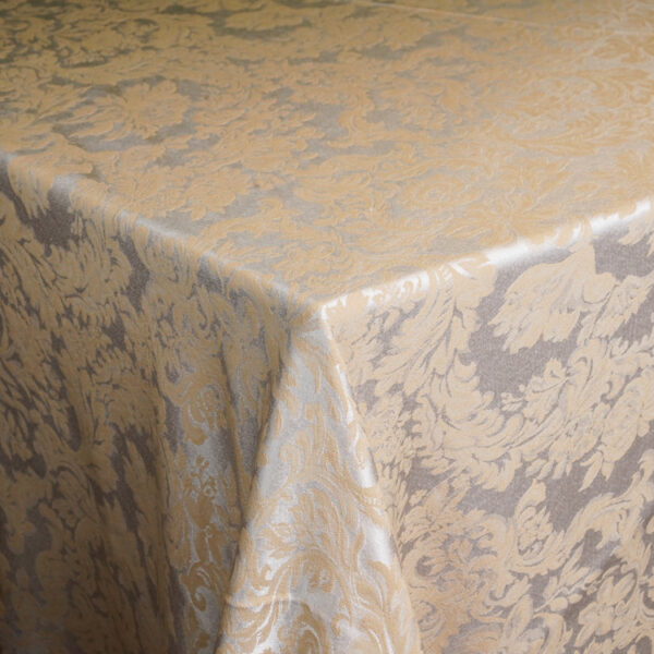 Ivory Gold Damask - Tablecloth