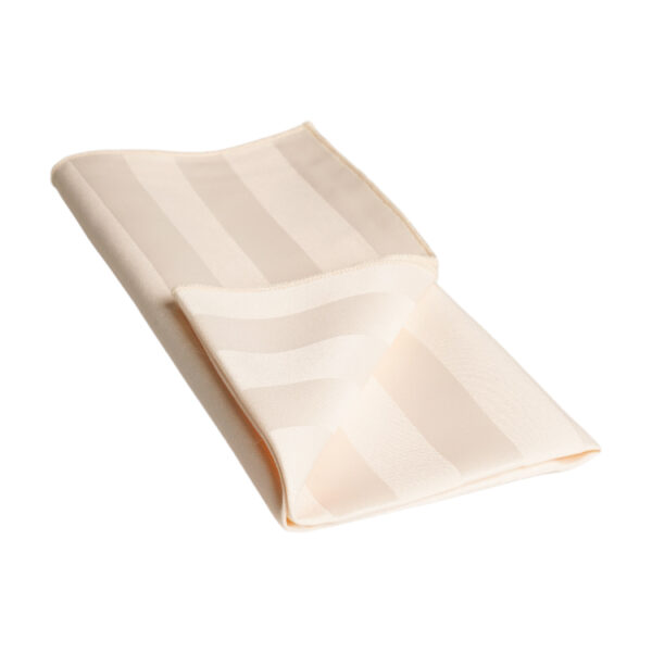 Ivory Imperial Satin Stripe - Napkin