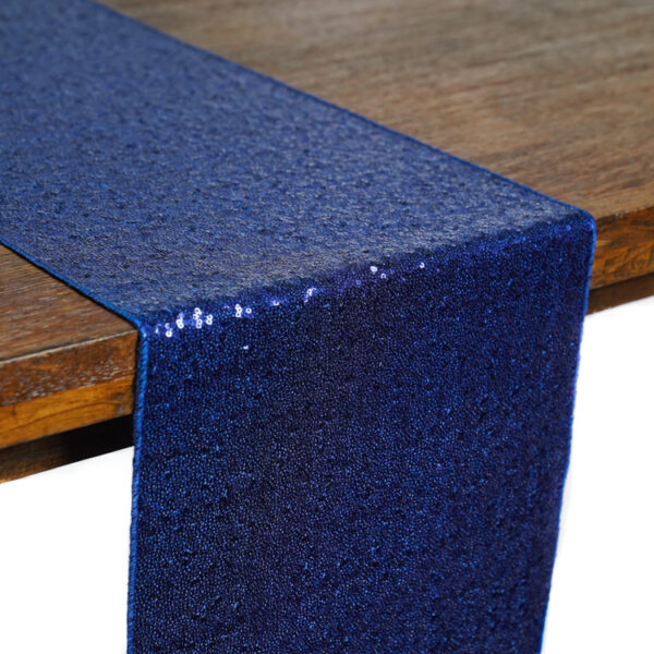 Navy Sequin Table Runner