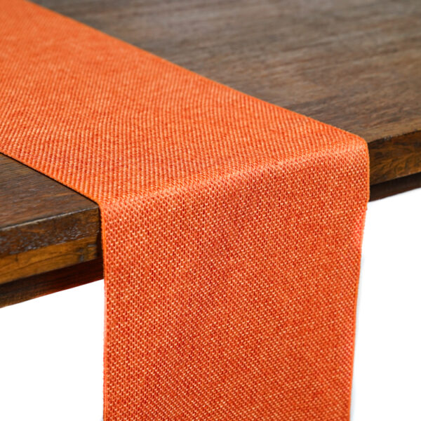 Orange Jute Table Runner