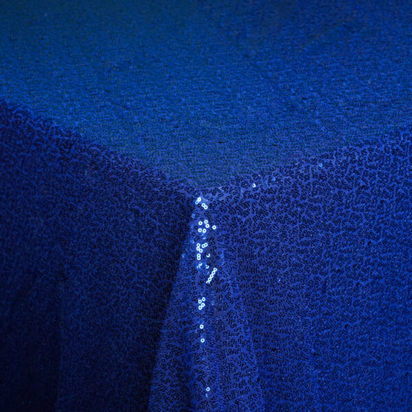 Royal Blue Sequin Tablecloth - 3594