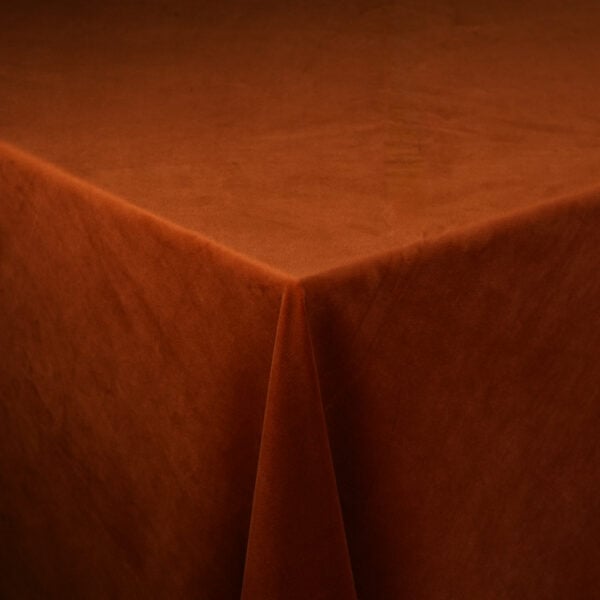 Rust Velvet Tablecloth -3110