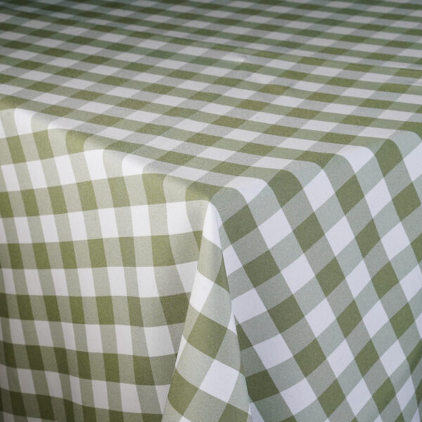 Sage Gingham Check Tablecloth - 3134