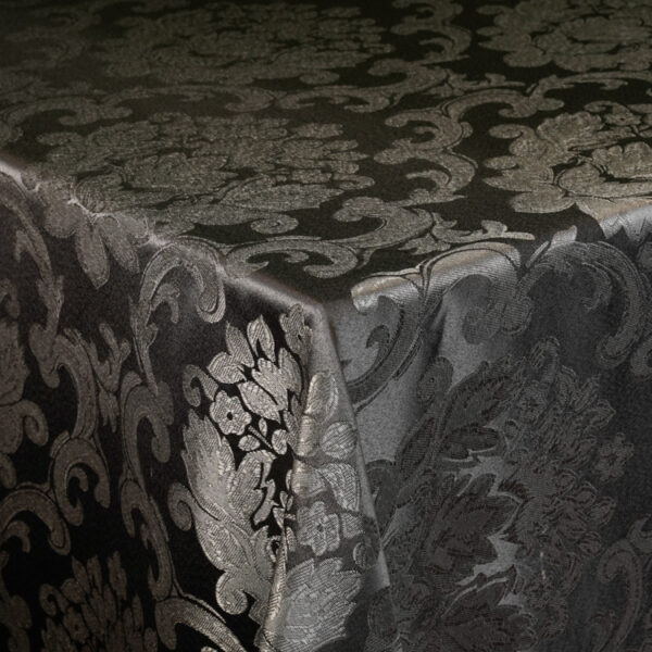 Silver Beethoven Damask - Tablecloth