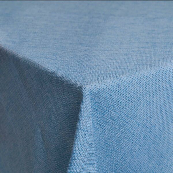 Sky Blue Jute Tablecloth