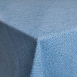 Sky Blue Jute Tablecloth
