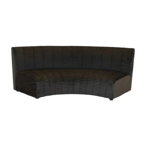 Gray Hampton Curved Banquette Sofa (Color Covers Available) - Image 4