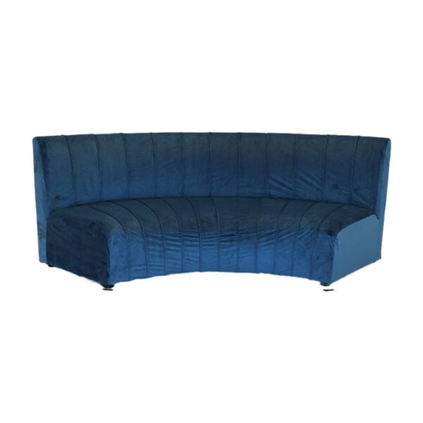 Gray Hampton Curved Banquette Sofa (Color Covers Available) - Image 5