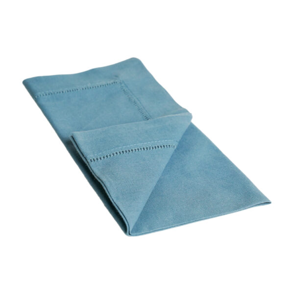 Teal Blue Hemstitch - Napkin