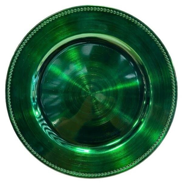 Emerald Green Acrylic Charger