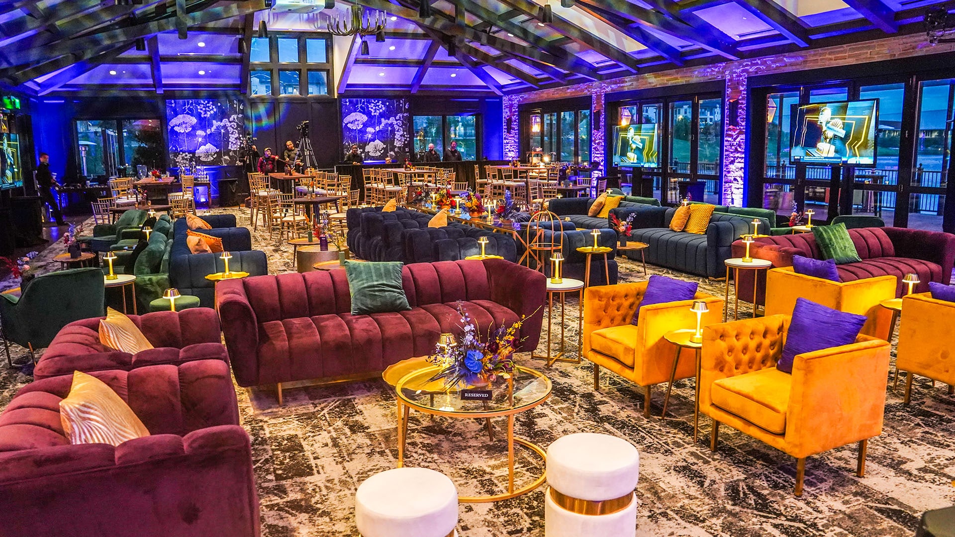 Crown Royal Themed party set up