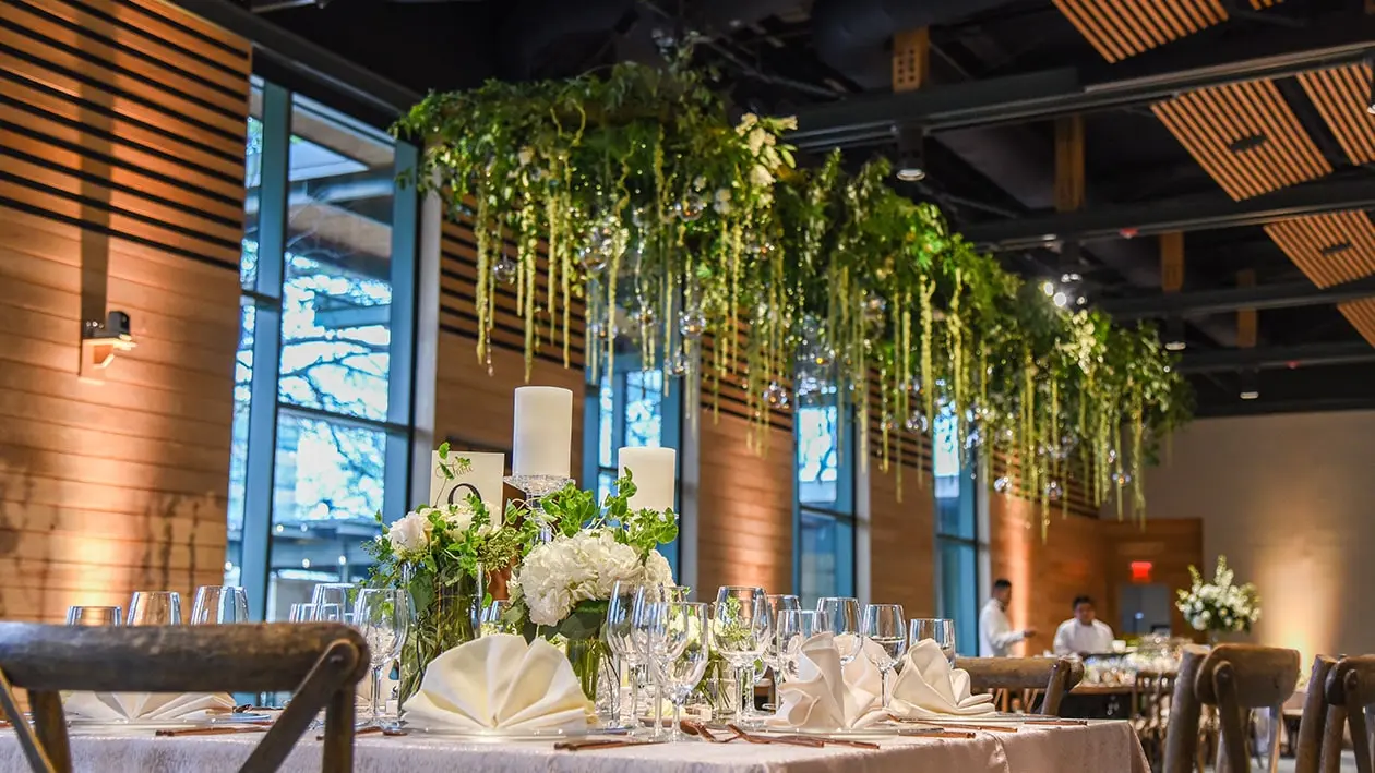 Floral Arrangement on ceiling