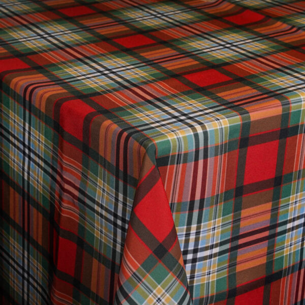 Holiday Plaid Overlay Tablecloth - 2063
