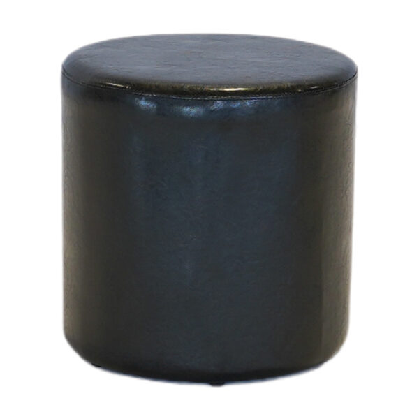 Selona Round Ottoman Black