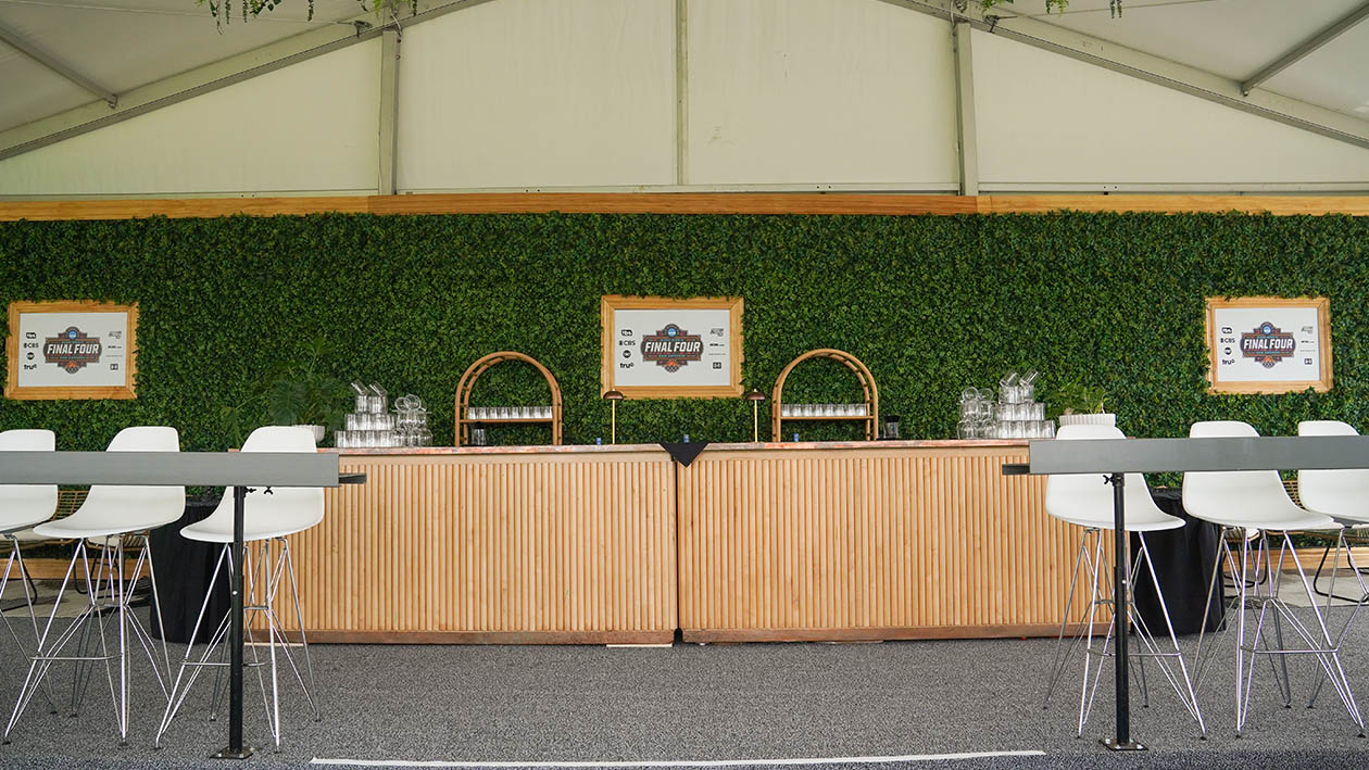 Indoor Event setup for NCAA Final Four Event