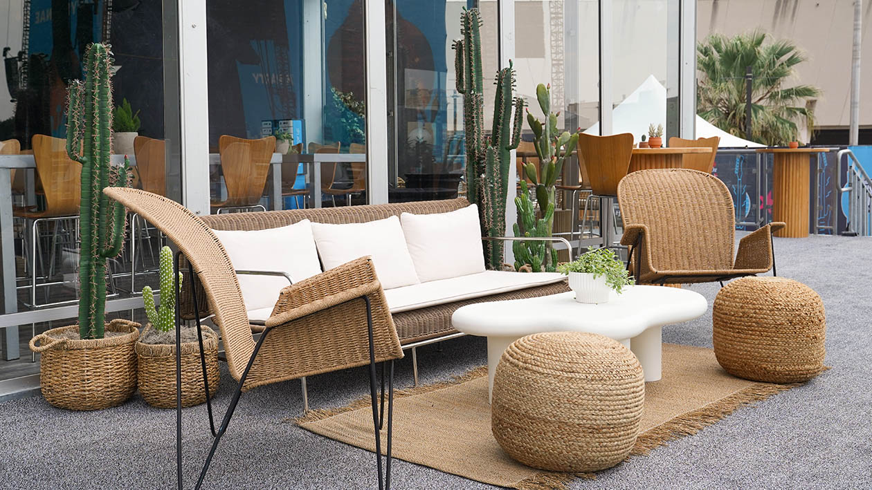 Indoor Event setup for NCAA Final Four Event