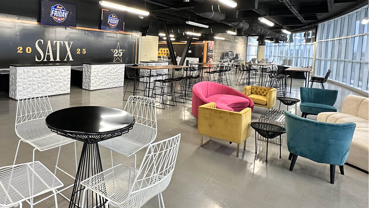 Indoor Event setup for NCAA Final Four Event