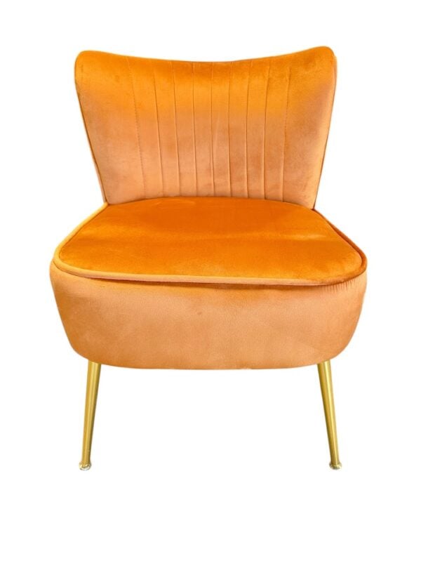 Orange Slipper Side Chair