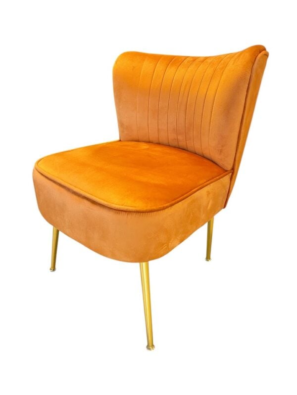 Orange Slipper Side Chair