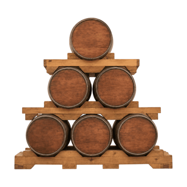Wood stacked barrel